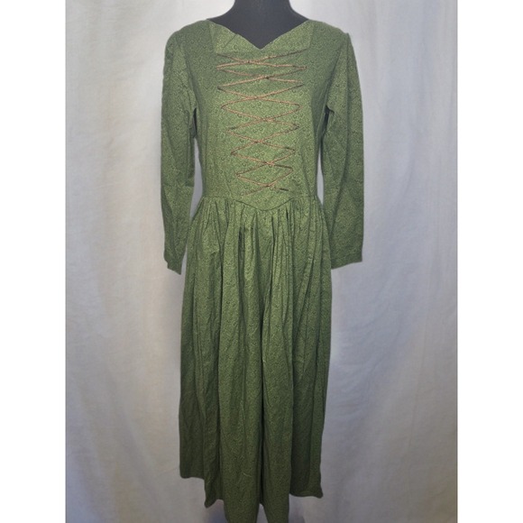 Handmade Forestcore Gardencore Renaissance Festival Fairycore‎ Boho Day Dress - Picture 1 of 8